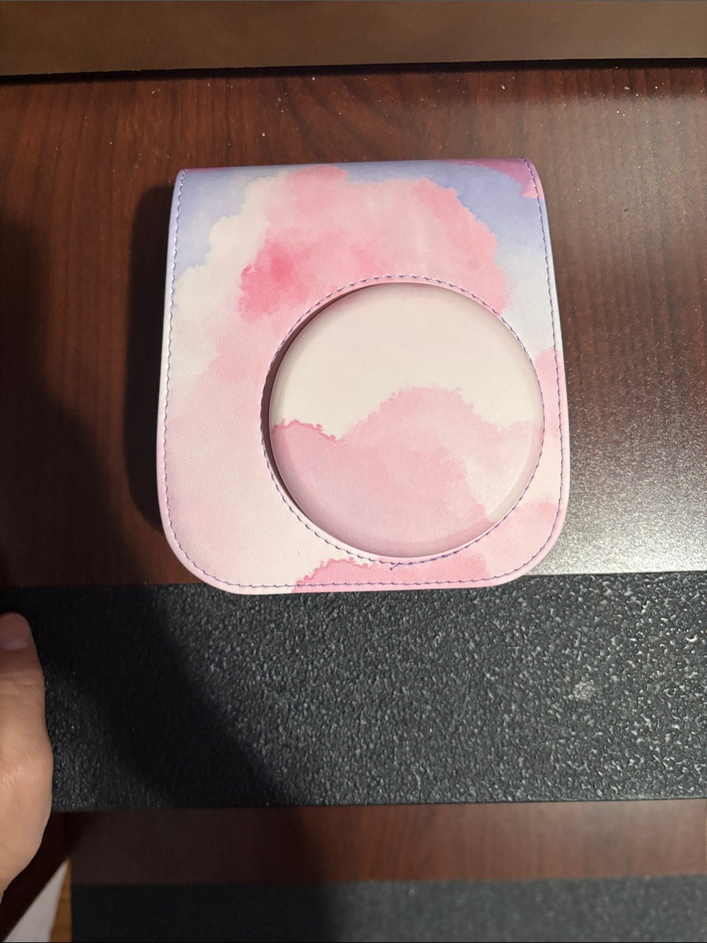 Pink Watercolor Instant Camera Case
(No camera )